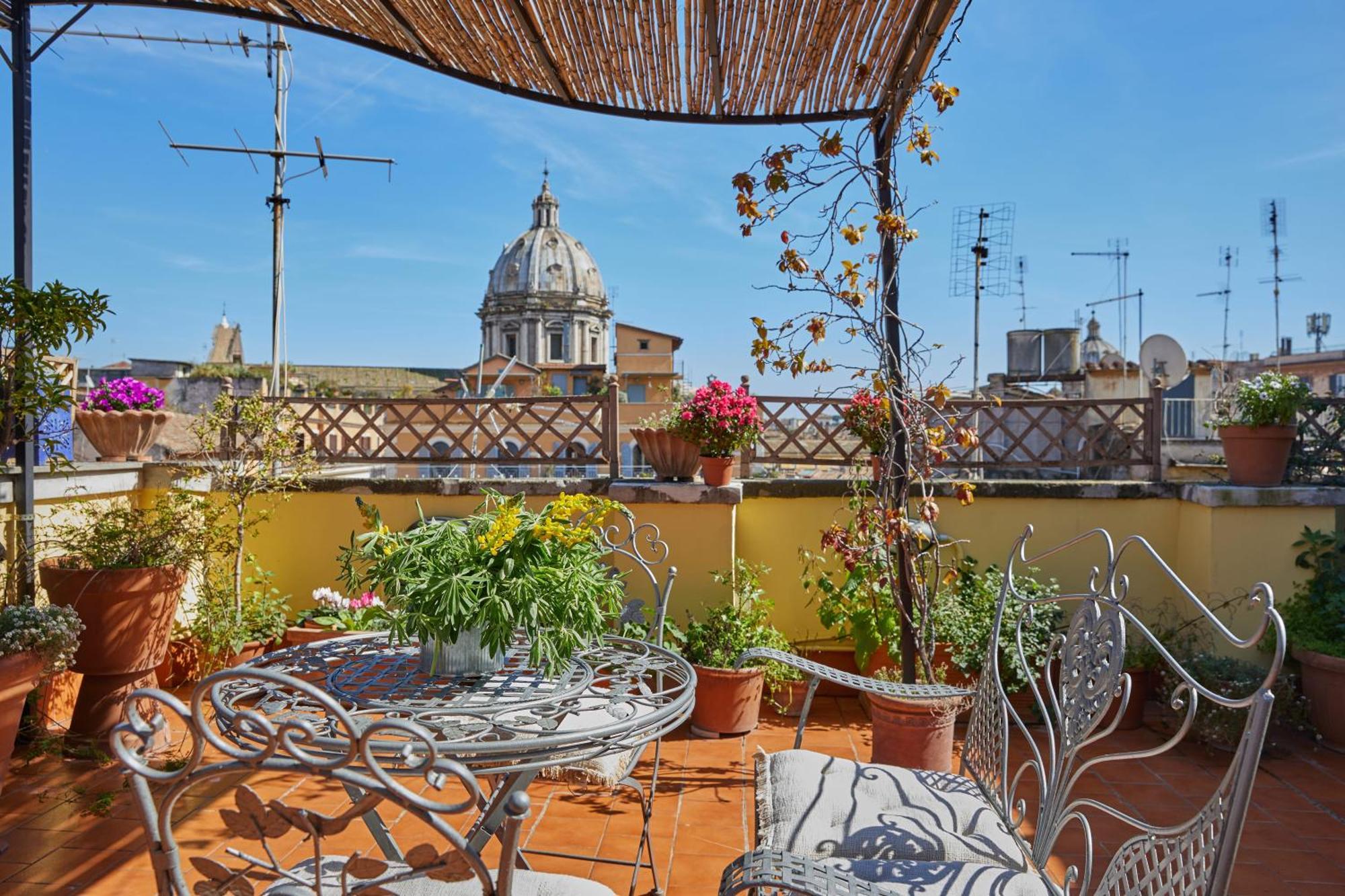 Trasteverehome - Attic Terrace Center Of Rome Baroque Exterior photo