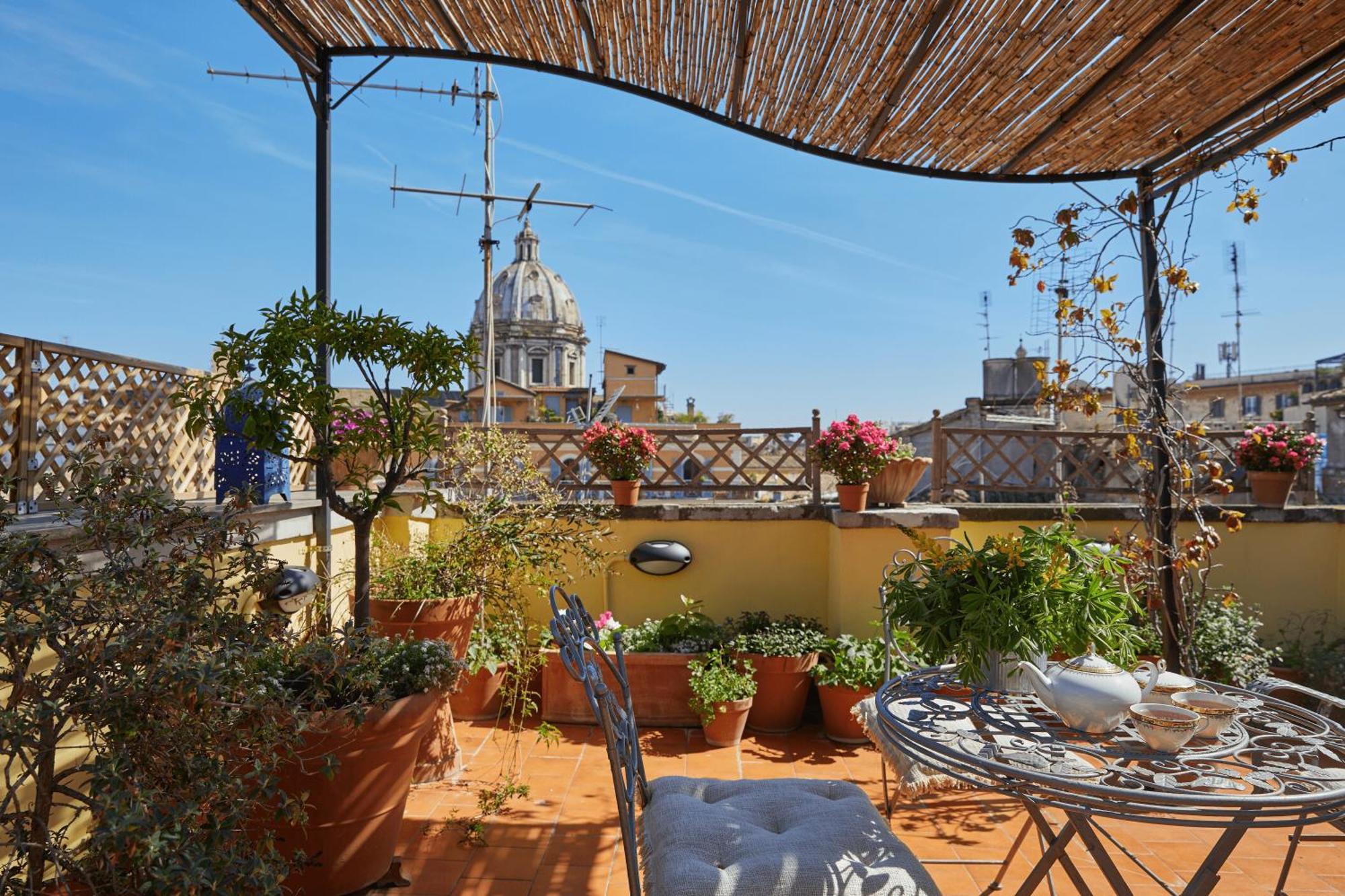 Trasteverehome - Attic Terrace Center Of Rome Baroque Exterior photo